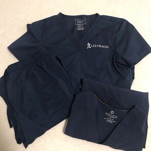 Lee Health XS Dark Blue Scrubs